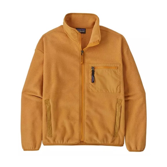 Patagonia Women's M Medium Synchilla Jacket Dried Mango Yellow Orange NWT Fleece - Picture 10 of 11
